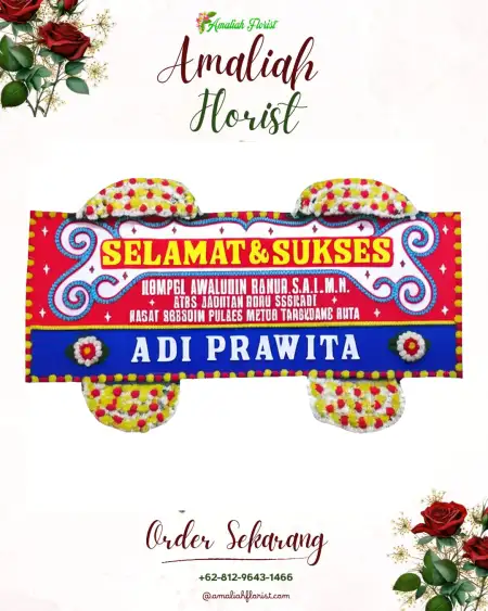 Papan Bunga Ucapan Selamat Cianting Utara